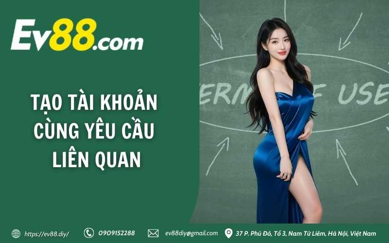 Tạo tài khoản cùng yêu cầu liên quan